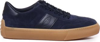 Tod's Galaxy Blue Suede Sneakers - Heren - Sneakers - Blauw - 39 1/2 EU - Su&egrave;de - Schoenen