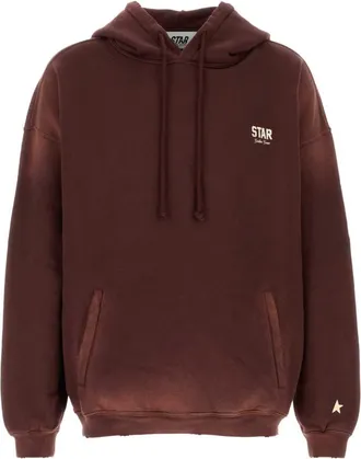 Golden Goose Red Logo Relaxed Hoodie