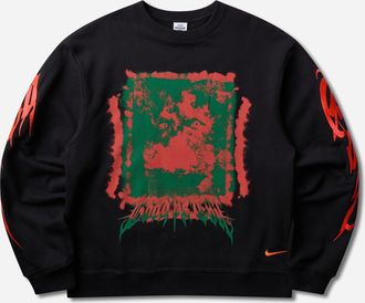 Nike Men s Your Message Here Fleece Crewneck Sweatshirt Black
