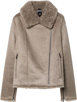 Roberto Ricci Design Lamb Perfect Jkt - Dames - Jassen - Beige - M - Polyester - Jassen