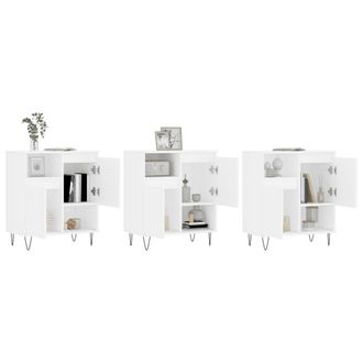 Berkfield Home Sideboards 3 pcs White Engineered Wood