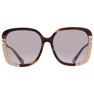 Chlo&eacute; Brown Square Ladies Sunglasses CH0106SA 006 59