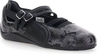Puma Womens Ballet Shoes Speedcat Grey Leather Ballerina