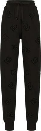 Dolce & Gabbana Broeken - Dames - Sweatpants - Zwart - XS - Katoen - Broeken