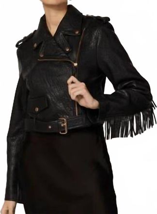 Cleobella Harrison Leather Jacket In Black
