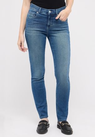 Angels Slim-fit-Jeans ANGELS Cici, Damen, Gr. 34, L&auml;nge 30, blau (mid blau used), Denim/Jeans, Obermaterial: 93% Baumwolle, 5% Polyester, 2% Elasthan, slim f