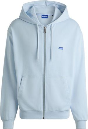 HUGO BOSS Zip-up hoodie in French terry cotton with logo