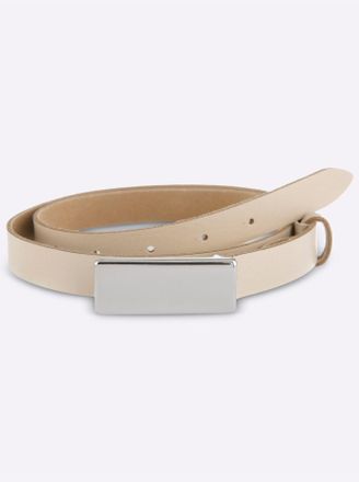 Heine Lederg&uuml;rtel HEINE, Damen, Gr. 11,5, beige, G&uuml;rtel Lederg&uuml;rtel