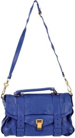 Proenza Schouler Pre-owned Handbags, female, Blue, Size: ONE SIZE Pre-owned Leather handbags