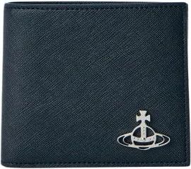 Vivienne Westwood Wallets & Cardholders, male, Black, Size: ONE SIZE Orb Motif Leather Wallet