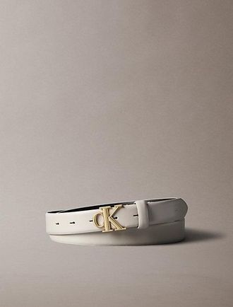 Calvin Klein Cintur&oacute;n De Piel Granulada Con Logo
