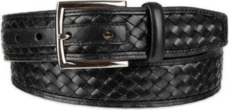 Cole Haan Woven Leather Belt in Black at Nordstrom, Size 32
