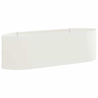 vidaXL Cama De Jard&iacute;n Elevada Blanco 140 X 40 X 40 Cm Acero Vidaxl