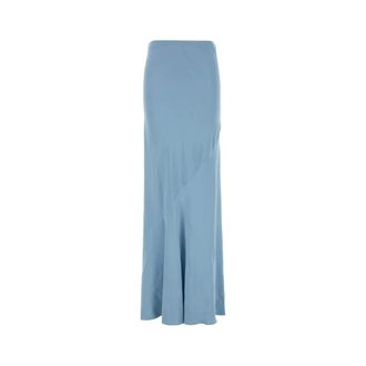 Ermanno Scervino Maxi Skirts, female, Blue, Size: XS Long Twill Skirt