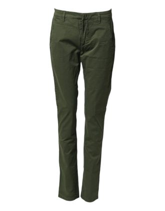 Dondup Cotton Stretch Skinny Chino Trouser Womens Pants (Pre-Owned)