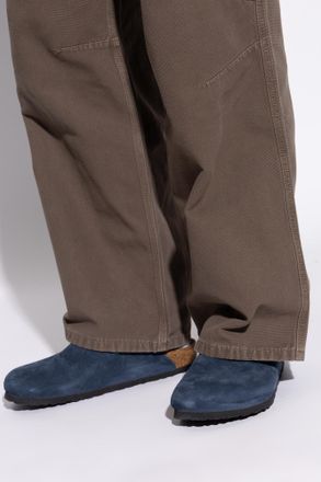 Birkenstock Tokio II Suede Slides, Mens, Navy Blue