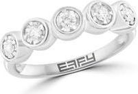 Effy Sterling Silver Diamond Five-Stone Ring in White at Nordstrom Rack, Size 7