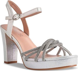 Touch Ups Tyler Platform Sandal in Silver at Nordstrom, Size 8.5