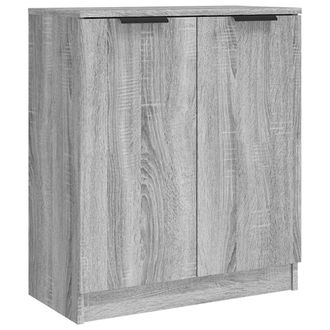 vidaXL Vidaxl - Aparador De Madera Contrachapada Gris Sonoma 60x30x70 Cm