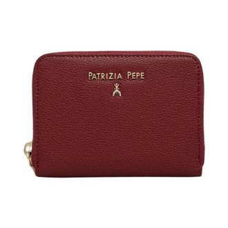 Patrizia Pepe Accessoires, Dames, Rood, ONE Size, Leer, Medium Essential Wallet