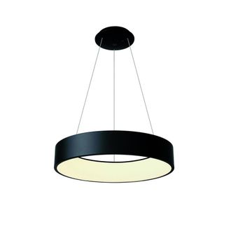 Trade Shop Trade Shop Traesio - Trade Shop - Lampada Led 30 W Cct Pendente Cerchio Lampadario Moderno Luce Diffusa 230v 40 Cm - Negro