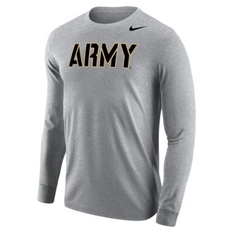 Nike Army Black Knights Nike Mens Football Long-Sleeve T-Shirt in Grey | M12333P397USMA-DGH