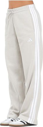 adidas Dames, Broeken, Grijs, Maat: S Katoen