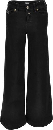 Versace Jeans Couture Jeans a gamba ampia - Nero