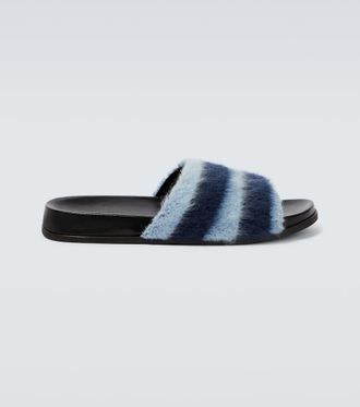 Marni Fussbett striped slides