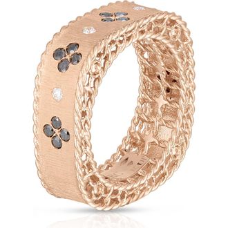 Roberto Coin Princess Square Ring in 18K Rose Gold at Nordstrom, Size 7