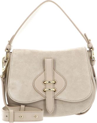 Coccinelle shoulder bag Mavery Suede BI Handbag Suede Leather/Micro Gra. Le. Sandshell/Sandshell beige