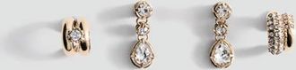 Mango Pack 2 ear cuff pendenti oro - Donna - Taglia unica - MANGO