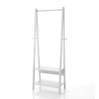 Oresteluchetta Perchero efecto madera blanco cm. Al.180 x l.66 x p.39