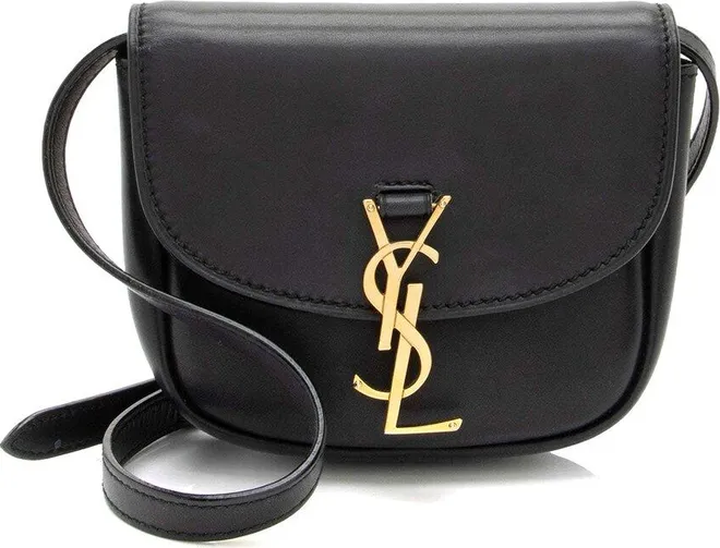 Black Calfskin Monogram Kaia Mini Shoulder Bag (Authentic Pre- Loved)