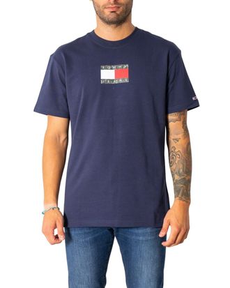 Tommy Hilfiger Jeans Heren T-Shirt In Blauw