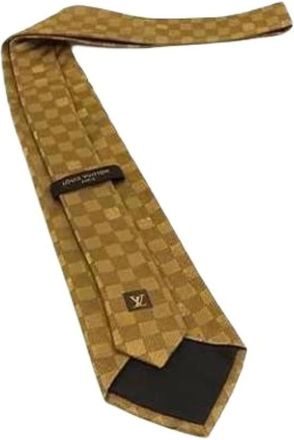 Louis Vuitton Pre-owned Accessories, male, Yellow, Size: ONE SIZE Pre-owned Cravat