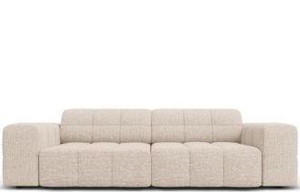 BLOOMINGLOFT 3-Sitzer Design Sofa Chicago mit Chenille-Bezug