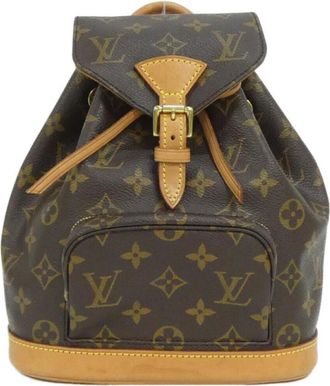 Louis Vuitton Marron Coated Canvas Backpack (Pre-Owned)
