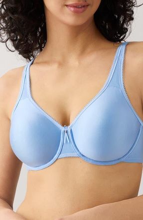 Wacoal Basic Beauty Seamless Underwire Bra in Bel Air Blue at Nordstrom, Size 34H