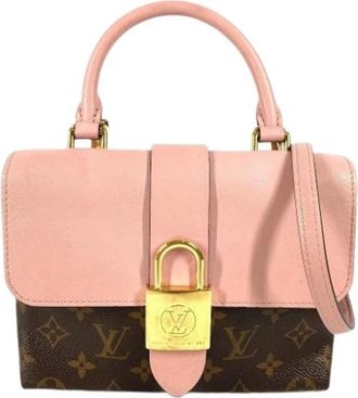 Louis Vuitton Pre-owned Vintage Monogram Shoulder Bag - Dames - Vintage Handtas - Roze - ONE Size - Leer - Vintage