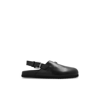 Dolce & Gabbana Leren schoenen met logo - Heren - Klompen - Zwart - 41 EU - Leer - Schoenen