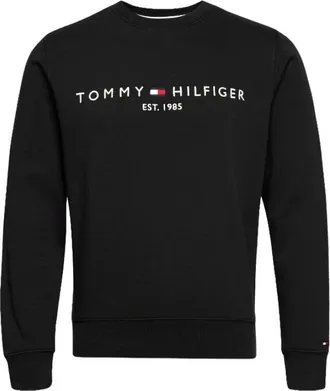 Tommy Hilfiger Logo Sweatshirt - Heren - Sweatshirts - Zwart - XL - Katoen - Hoodies & sweatvesten