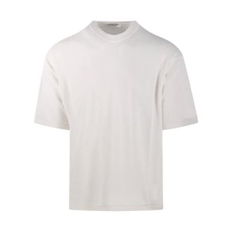 Roberto Collina T-Shirts, male, White, Size: L Boxy Cotton T-Shirt