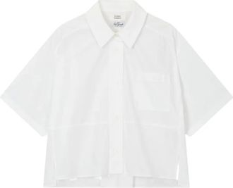 STUDIO TOMBOY Cropped blouse - Wit