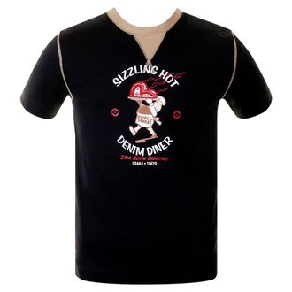 Evisu Early Original Genuine Rare Denim Diner ES03MTS06 J48 Black t Shirt EVIS0262