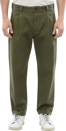 Diesel Green Straight Pleated Pants