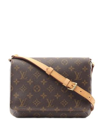 Louis Vuitton 2001 monogram musette tango shoulder bag - women - Canvas - One Size - Brown