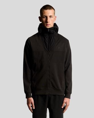 Lyle & Scott Panelled Hybrid Jacket in Black Ice at Nordstrom, Size Xx-Large