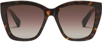 Quay See Ya 56mm Gradient Square Sunglasses in Neutral Tort/brown at Nordstrom