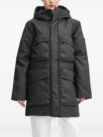Rains Askim hooded coat - Nero